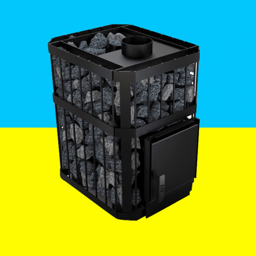 Дров'яна відкрита кам'янка Новаслав Пруток ПКС-01 П Б/В без виносу
