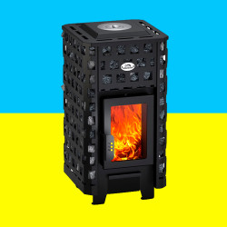 Вертикальна буржуйка з конфоркою Новаслав Вертикаль ПОВ-100 ВК